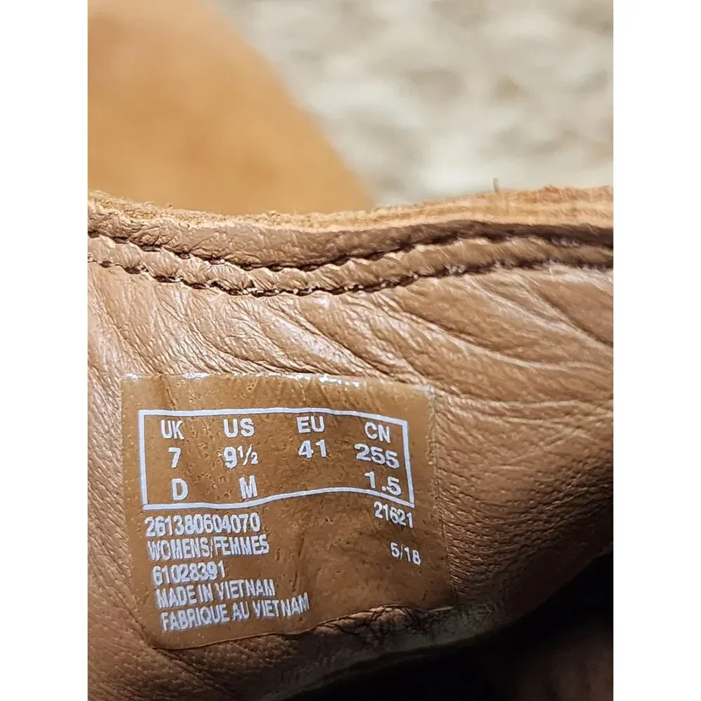 Clarks Clarkdale Arlo Boots Womens 9.5 Brown Suede Western Chelsea Ankle Booties